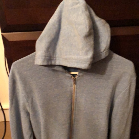 American apparel blue zip up sweater - Picture 2 of 4